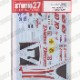 1/12 NSR500 #10/#65 WGP 2000<br>STUDIO27 Original Decals
