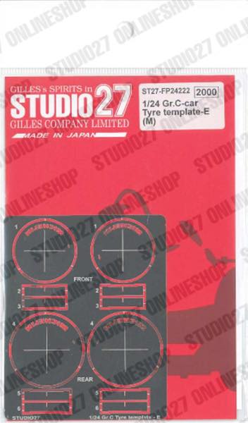 1/24 Gr.C-car Tyre template-E(M)<br>STUDIO27 ��Detail Up Parts��