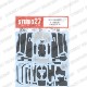 1/24 ENZO Carbon decal set <br>forTAMIYA24302/24301 <br>STUDIO27 ��Carbon Decal��