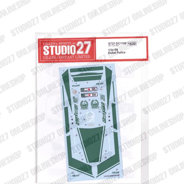 1/24 R8 Dubai Police<br>for Revell<br>STUDIO27 Original Decals