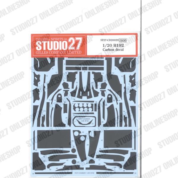 1/20 B192 Carbon decal<br>forTAMIYA20036<br>STUDIO27 Carbon Decals