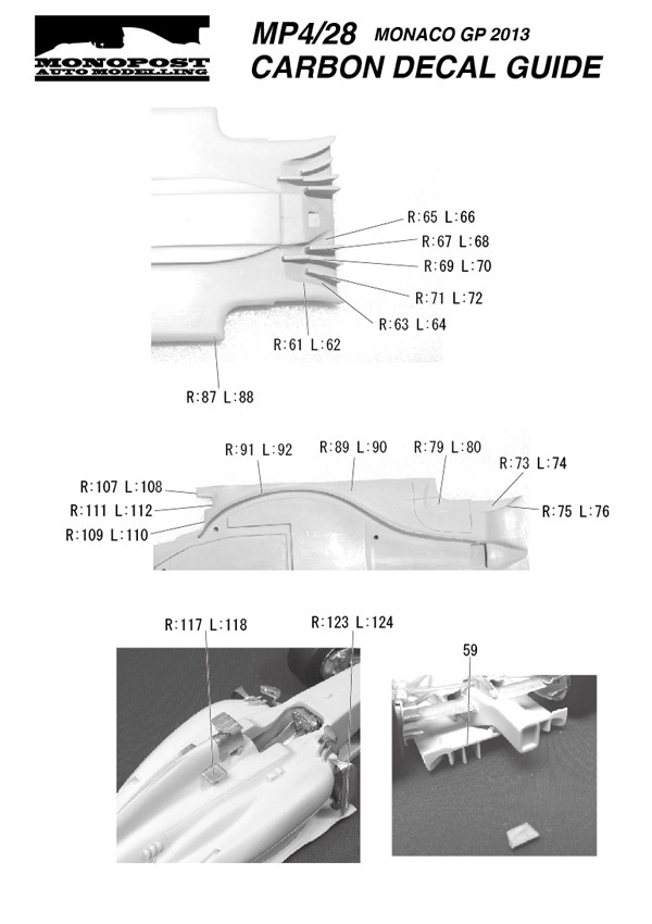 1/20 MP4/28 Monaco GP 2013<br>MONOPOST Multimedia Kit