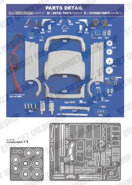 1/24 155 V6 T1 #10/#33 DTM 1994 conversion kit <br>for TAMIYA<br>STUDIO27 ��Conversion Kit��