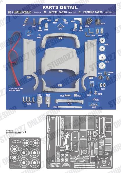 1/24 155 V6 T1 #11/#12 DTM 1994 conversion kit <br>for TAMIYA<br>STUDIO27 Conversion Kit