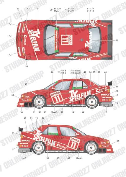 1/24 155 V6 T1 #11/#12 DTM 1994 conversion kit <br>for TAMIYA<br>STUDIO27 Conversion Kit