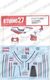 1/12 RZV500R Dress Up Decal (RD500LC)<br>for TAMIYA<br>STUDIO27 ��Original Decals��