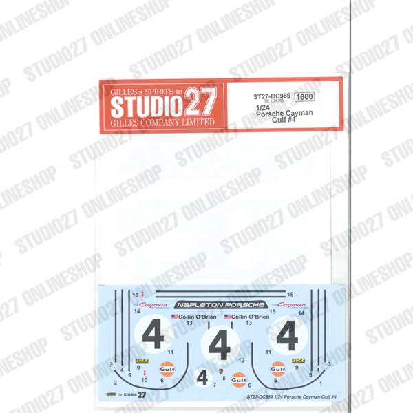 1/24  Cayman Gulf #4<br>forFUJIMI<br>STUDIO27 Original Decals