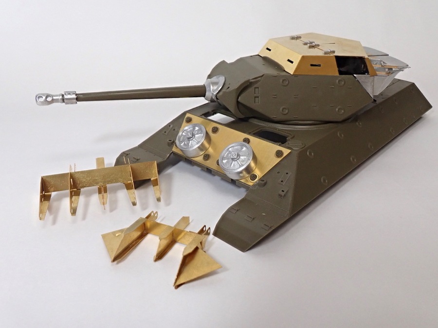 1/35 M10 ACHILLES DETAIL UP PARTS SET(Armour roof & Hedgerow Cutter)<br>FOX MODELS