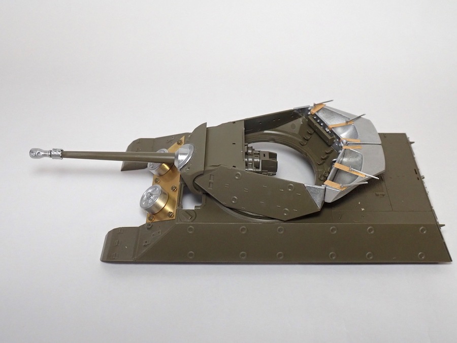 1/35 M10 ACHILLES DETAIL UP PARTS SET(Armour roof & Hedgerow Cutter)<br>FOX MODELS