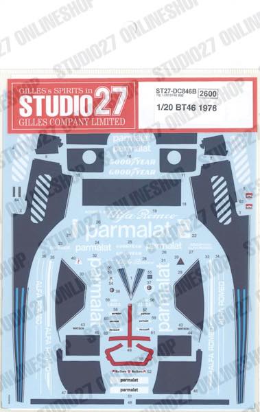 1/20 BT46 1978<br>STUDIO27 ��Original Decals��