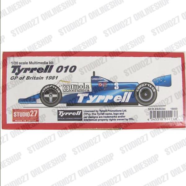1/20 Tyrrell 010 British GP 1981<br>STUDIO27 ��Multimedia Kit��