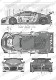 R8 "Flying Lizard" #35/#45 Daytona 2014 <br>for Mini-Z <br>MZ DECALS��Original decal��