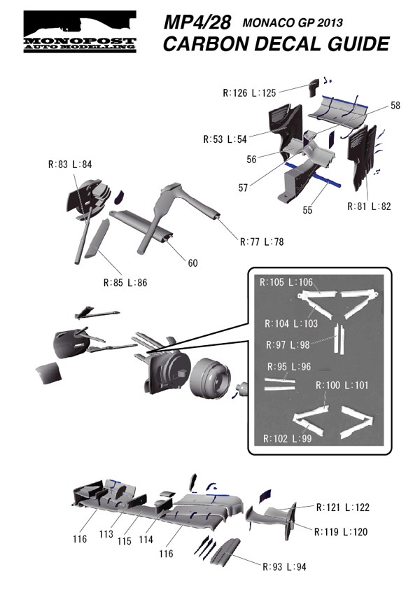 1/20 MP4/28 Monaco GP 2013<br>MONOPOST Multimedia Kit