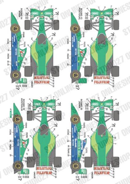 1/20 J191 (FULL SEASON) 1991<br>for TAMIYA<br>STUDIO27 ��Original Decals��