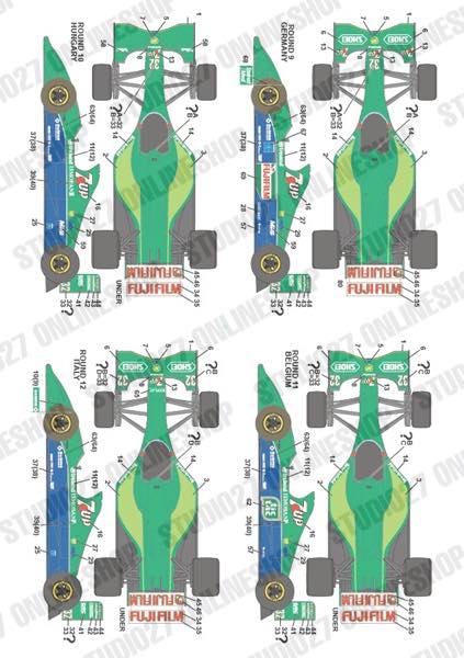1/20 J191 (FULL SEASON) 1991<br>for TAMIYA<br>STUDIO27 ��Original Decals��