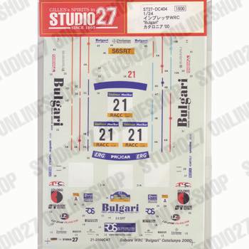 1/24 Impreza WRC Catalunya 2000<br>STUDIO27 Original Decals