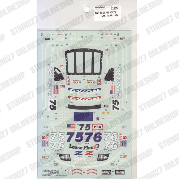 1/24 300ZX LM/IMSA 1994 - Spare Decal<br>for FK2441<br>STUDIO27 Spare Decal