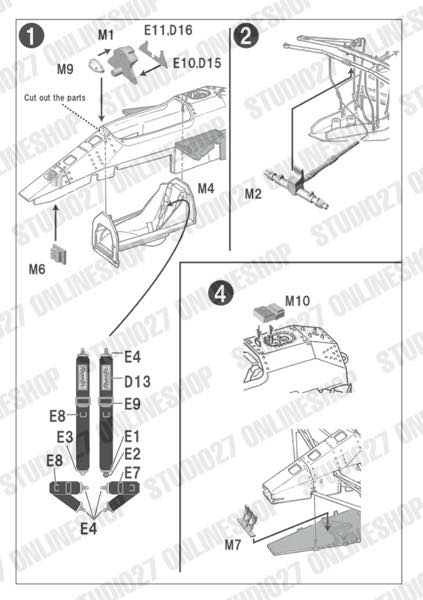 1/20 Type 99T Detail Up Parts Display Complete Set<br>for TAMIYA<br>STUDIO27��Display Complete Set��