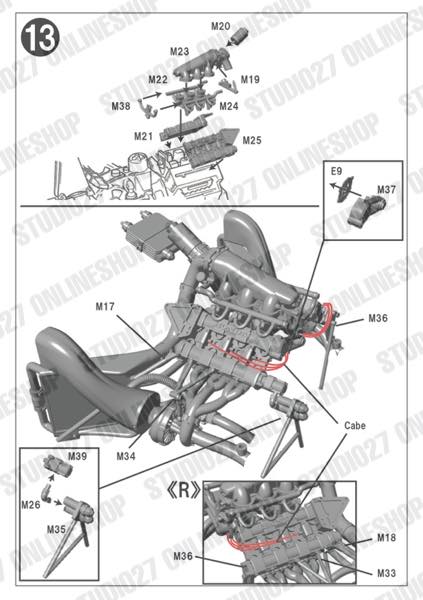 1/20 Type 99T Detail Up Parts Display Complete Set<br>for TAMIYA<br>STUDIO27��Display Complete Set��