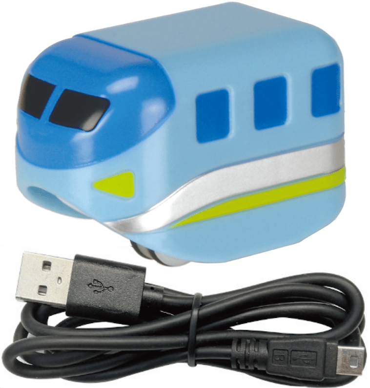 ミニトレイン ベイビーブルー(充電用USBケーブル1本付き）ご発注合計5,500円以上の場合は送料無料