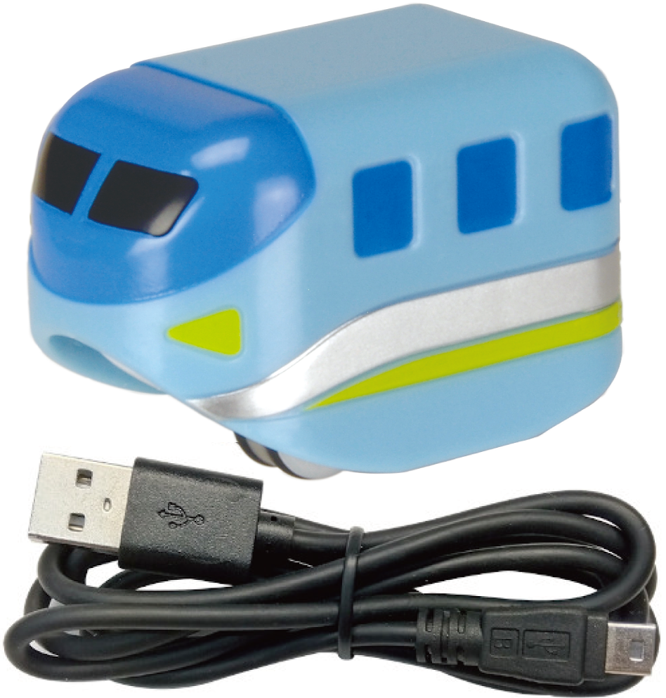 ミニトレイン ベイビーブルー(充電用USBケーブル1本付き）ご発注合計5,500円以上の場合は送料無料