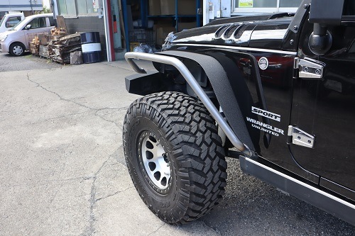 Jeep JKラングラー ワンオフチューブフェンダー 【型式