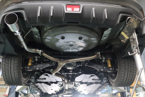スバル WRX STI ワンオフリアマフラー【型式：3BA－VAG