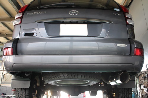 トヨタ ランクル120プラド ワンオフ マフラー 【型式：CBA