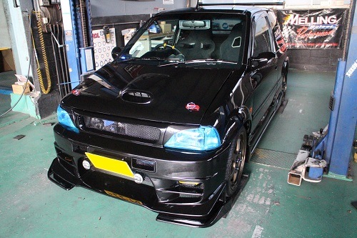 スズキ セルボモード ワンオフマフラー【型式：E－CN31S