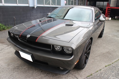 ダッジ チャレンジャーSE マフラー加工【型式：－】 | ワンオフ製作