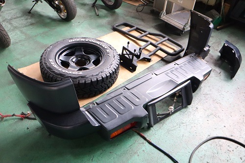 トヨタ FJクルーザー ワンオフマフラー 【型式：CBA