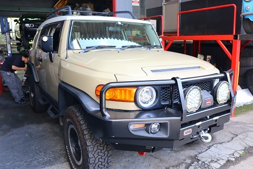 トヨタ FJクルーザー ワンオフマフラー 【型式：CBA