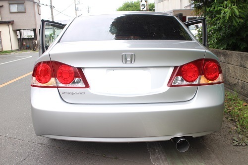 ホンダシビックDBA-FD1ストレートマフラー