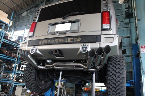 Sound Grand ステンレス マフラー デュアルテール ハマーH2 Sound