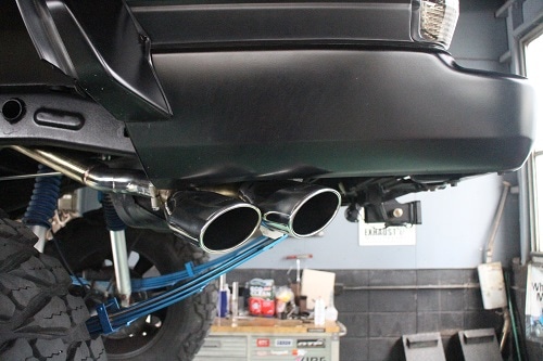 トヨタ ランクル76 ワンオフ マフラー 【型式：KG－HZJ76V