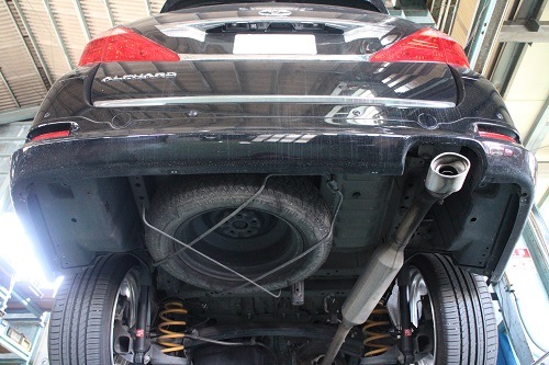 トヨタ 20アルファード 社外マフラー交換 【型式