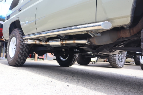 トヨタ ランクル78プラド ワンオフ マフラー 【型式：KD