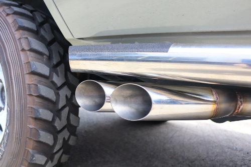 トヨタ ランクル78プラド ワンオフ マフラー 【型式：KD