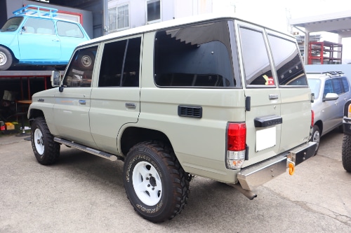 トヨタ ランクル78プラド ワンオフ マフラー 【型式：KD 