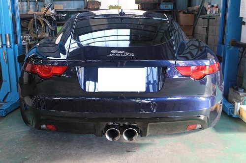 ジャガー Fタイプ ワンオフマフラー【型式：CBA－J608A
