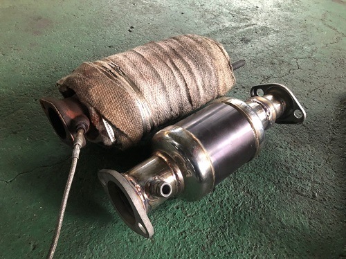 ミツビシ パジェロ 触媒交換 【型式：L146GW】 | ワンオフ製作