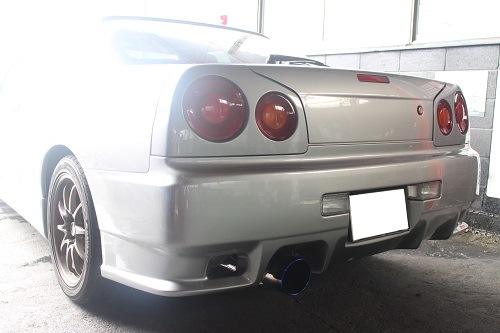 ニッサン スカイライン 社外マフラー加工取付 【型式：GF－ER34