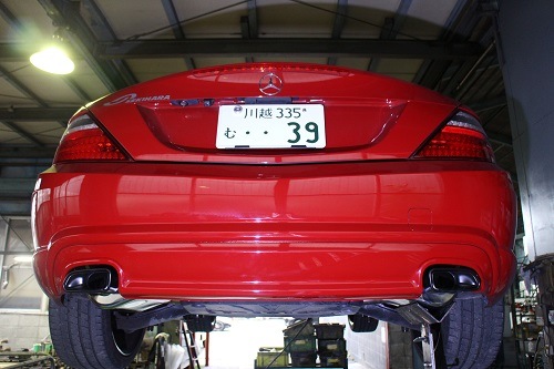 ベンツ SLK200 ワンオフマフラー 【型式：CBA－172434