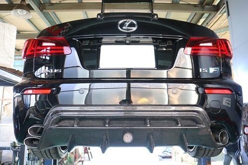 LEXUS IS-F USE20 メーカー不明 リアピースマフラー加工用に
