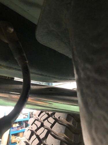 トヨタ ランクル76 ワンオフ マフラー 【型式：KG－HZJ76V