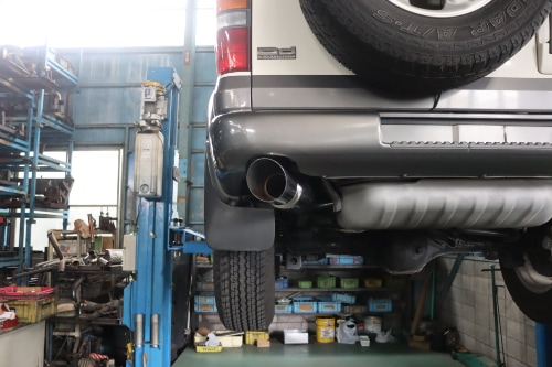 ビッグホーン外し　UBS73GW　センター＆リアマフラーセット　サクソン　社外マフラー 2025年最新Yahoo!オークション -ビックホーン ubs73(パーツ)の中古品