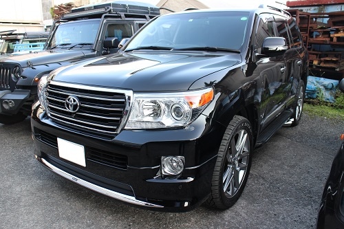 トヨタ ランドクルーザー200 ワンオフ サイド出しマフラー 【型式