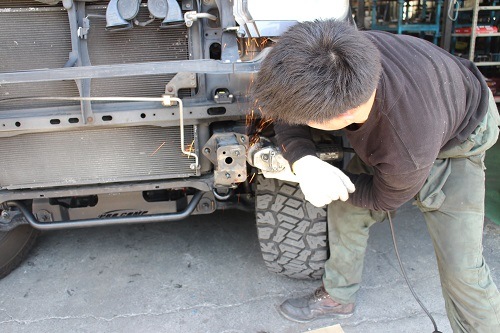 トヨタ ハイラックス 215サーフ ワンオフ チューブバンパー 【型式