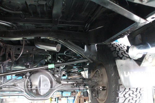 トヨタ ランクル80 ワンオフマフラー 【型式：FZJ80G