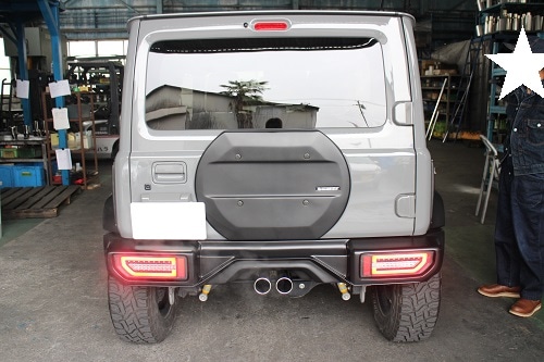 スズキ ジムニーシエラ ワンオフマフラー【型式：JB74W